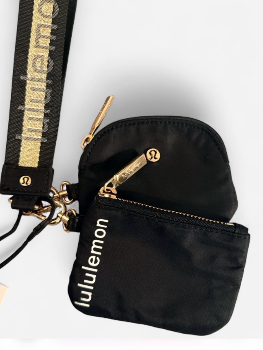 lululemon athletica Black and Gold Key & Card Holder Wristlet - Picture 2 of 2